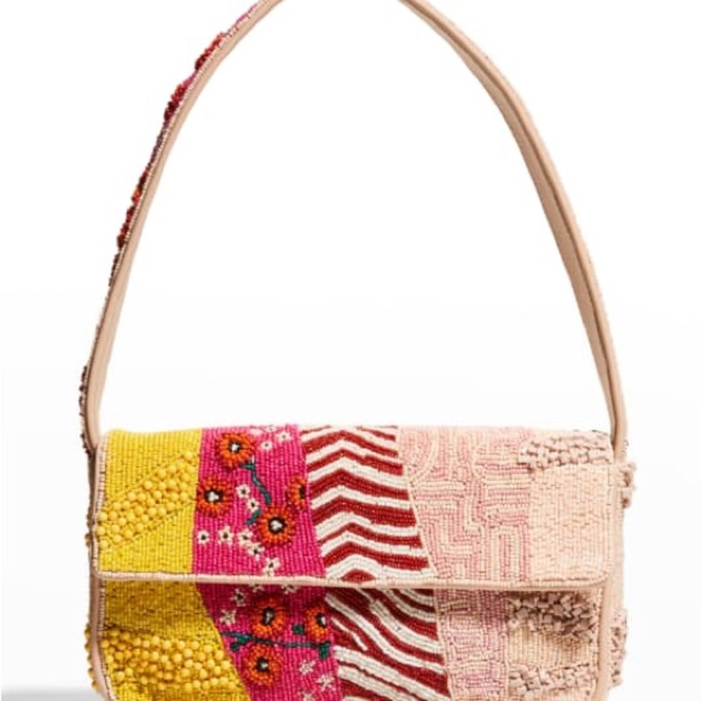 Staud Tommy Beaded Shoulder Bag